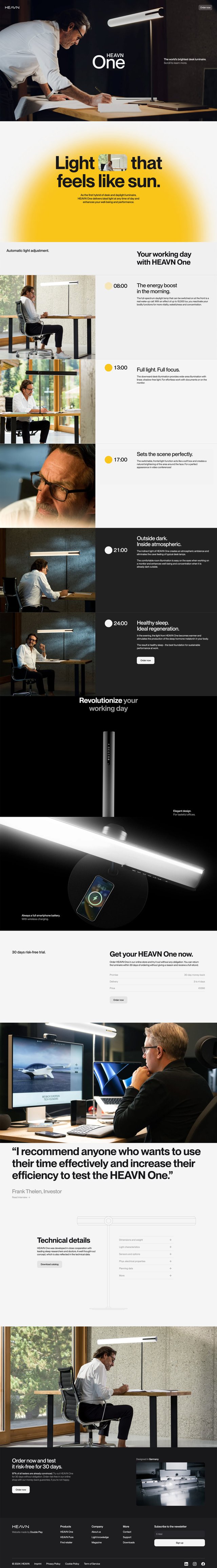 HEAVN One Testimonials Preview