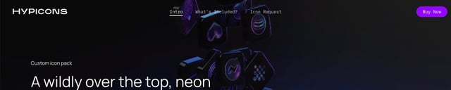 Hypicons Header Navigation Preview