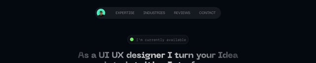 Lucas Leroux Header Navigation Preview