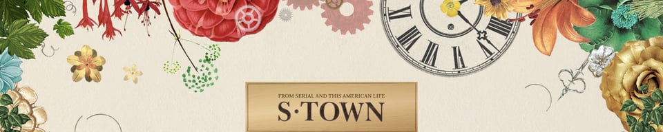 Header Navigation section on S-Town Podcast section design