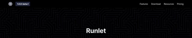 Runlet Header Navigation Preview