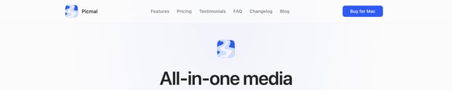 Picmal Header Navigation Preview