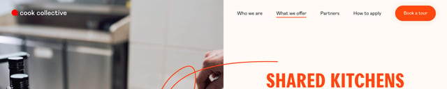 Cook Collective Header Navigation Section