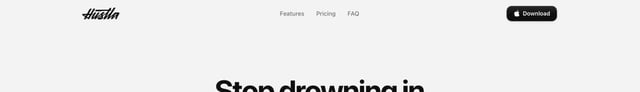 Header Navigation section