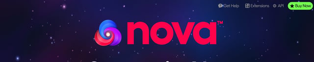 Nova Header Navigation Preview
