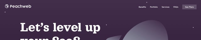 Peachweb Header Navigation Preview
