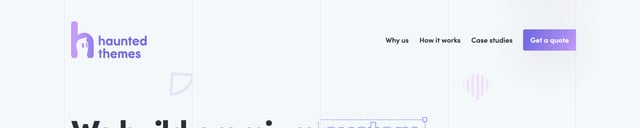 Haunted Themes Header Navigation Preview