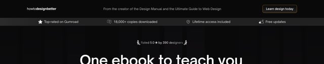 How To Design Better Ebook Header Navigation Section