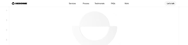 DesignMe Header Navigation Preview