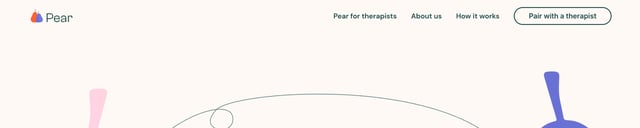Pear Header Navigation Preview