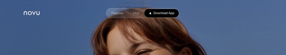 Header Navigation section on Novu section design