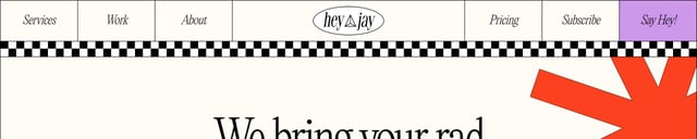 heyjay Header Navigation Preview