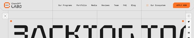 ChainGPT Labs Header Navigation Preview
