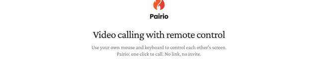 Pairio Header Navigation Preview