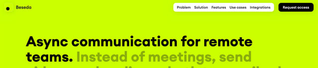 Beseda Header Navigation Preview