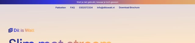 Dit is Watt Header Navigation Preview
