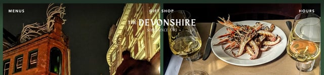 The Devonshire Header Navigation Preview