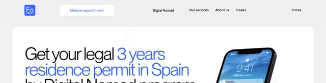 Espanium Header Navigation Preview