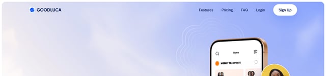 GoodLuca Header Navigation Preview