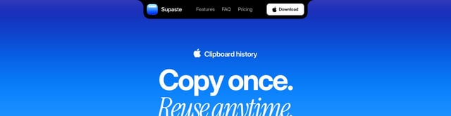 Supaste Header Navigation Preview