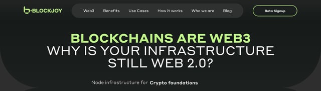 BlockJoy Header Navigation Preview