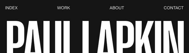 Paul Lapkin Header Navigation Preview