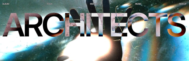 Architects x Sinyard Design Header Navigation Preview