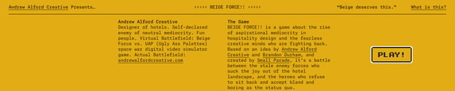 BEIGE FORCE Call-To-Action Hero Preview