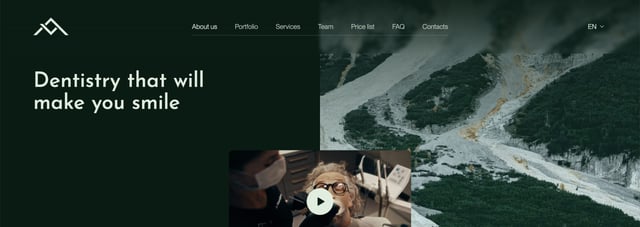 LAVA dental Studio Header Navigation Preview
