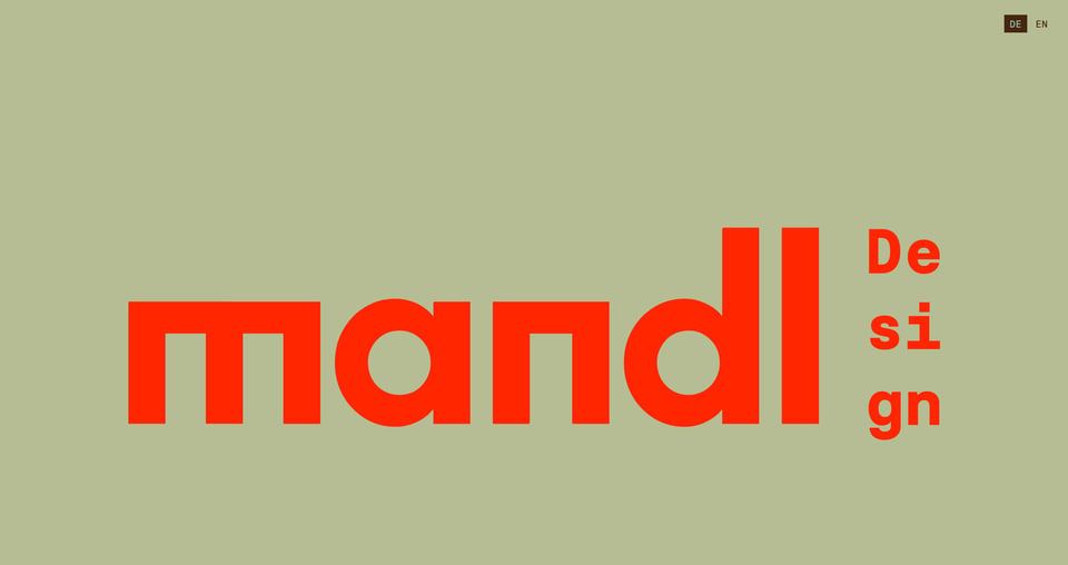 Hero Banner section on Christoph Mandl section design