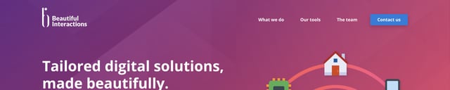 Beautiful Interactions Header Navigation Preview