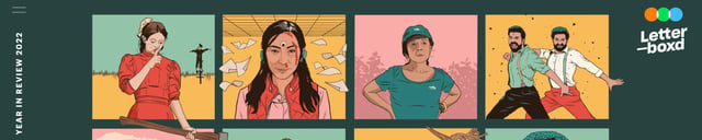 Letterboxd 2022 Year in Review Header Navigation Preview