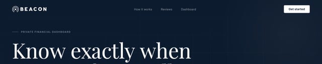 Beacon Header Navigation Preview