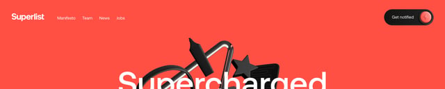 Superlist Header Navigation Section