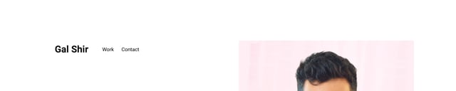 Gal Shir Header Navigation Preview