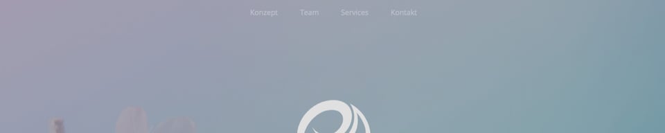 Header Navigation section on Esch • Bongermino section design