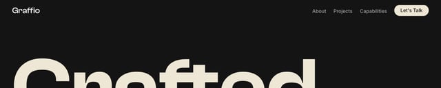 Graffio Header Navigation Preview