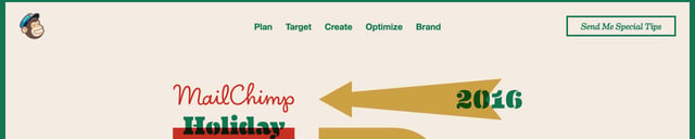 MailChimp Holiday Tips 2016 Header Navigation Preview