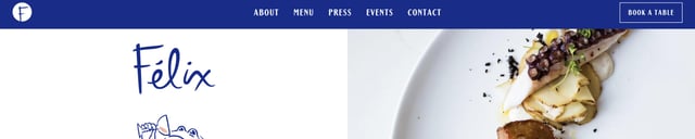 Felix Header Navigation Preview