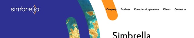 Simbrella Header Navigation Preview