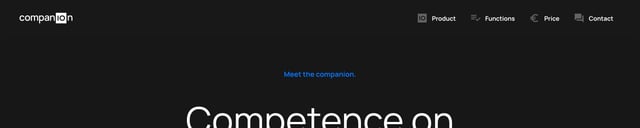 Companion Header Navigation Preview