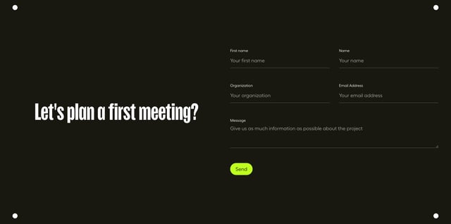 Obliques Contact Form Preview