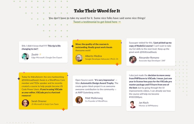 Node.js CLI Testimonials Preview
