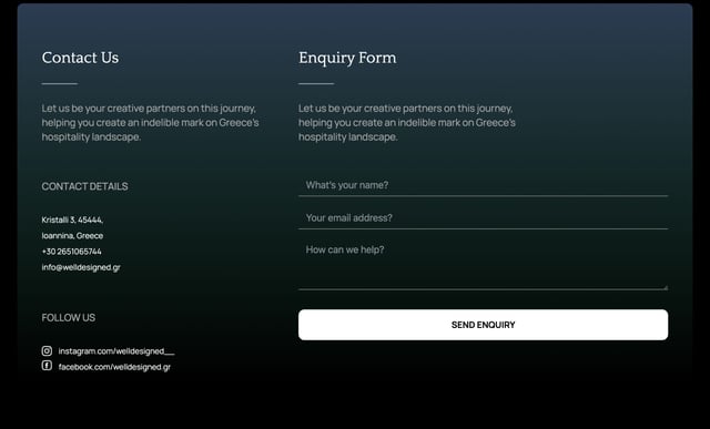 Well Designed Contact Form Preview