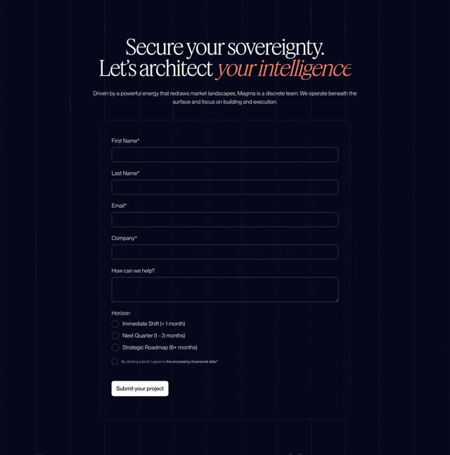 Magma Contact Form Preview