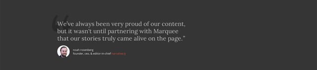 Marquee Testimonials Preview