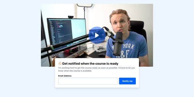 Full Stack UI Waitlist or Beta Sign Up Section
