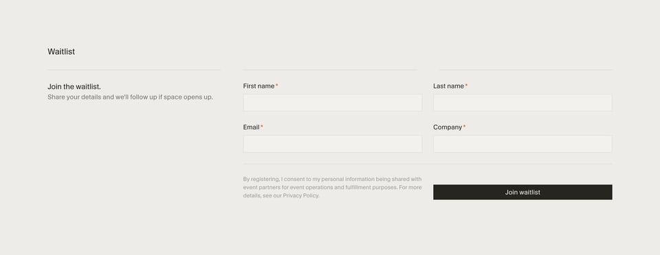 Waitlist or Beta Sign Up section on Cursor Compile section design