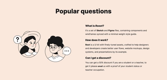 Root UI Kit FAQ Grid Preview