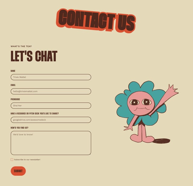New Valley Labs Contact Form Preview